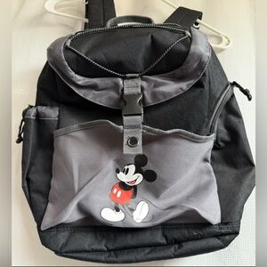 Mickey Mouse Black and Gray Backpack